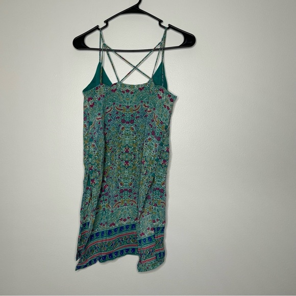 Maeve Green and Blue Patterned Tank Top - Picture 2 of 6